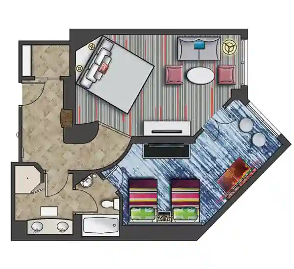 Plano habitación future star Hard rock cafe disney world orlando
