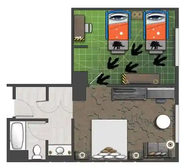 Jurassic Suite del Royal Pacific Universal Orlando