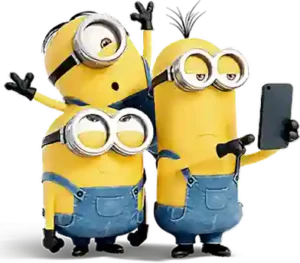 minions buscando en telefono orlando