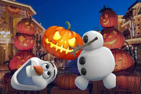Halloween en orlando con presonajes de Frozen Disney World
