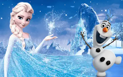 Invierno en orlando con presonajes de Frozen Disney World