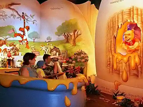The manny adventure of Winnie the pooh atraccion magic kingdom orlando