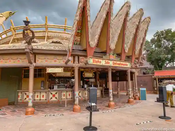 Aloha Isle Adventureland en Disney World, Magic Kingdom en Orlando