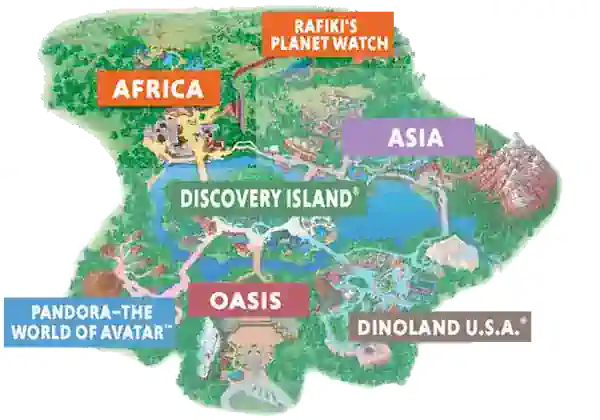 mapa ubicacion Africa en Animal Kingdom