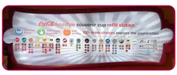 coca cola freestyle opciones
