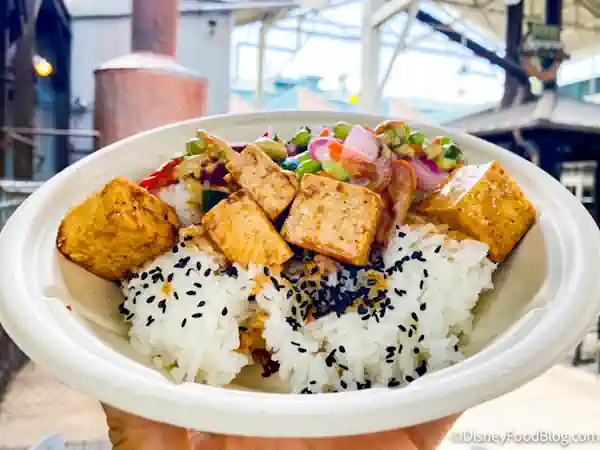 teryaki tofu bowl, Backlot Express, hollywood Studios, Disney World, orlando